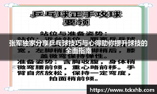 张军独家分享乒乓球技巧与心得助你提升球技的全面指南